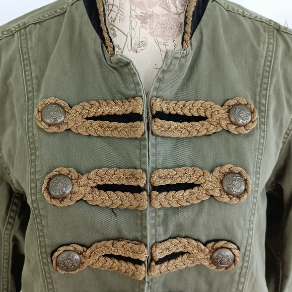 Passenger Jacket in Moss by Free People XS Excellent condition Military look - Picture 4 of 6